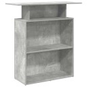  Resepsjonspult betonggrå 100x40x104 cm konstruert tre