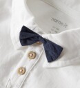 Name It Body I/e - NbmNoller - Bright White - Name It - 56 - Langermet Body Blå Hvit