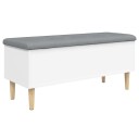  Oppbevaringsbenk hvit 102x42x46 cm konstruert tre 8721012162853