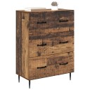 vidaXL Skuffeskap Gammelt tre 66 x 34,5 x 89,5 cm Konstruert tre