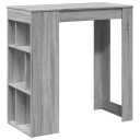  Barbord med stativer grå sonoma 102x50x103,5 cm konstruert tre 8721158386489