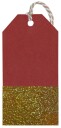Gavemerkelapper 6pk Holographic Red & Gold