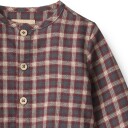 Wheat Shelby Skjorte Blue Holiday Check (68 / 6 mnd)