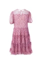 Salto Luna Kjole Rosa Blomstrete (134/140)