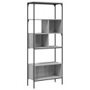  Bokhylle 5 etasjer grå sonoma 76x33x188,5 cm konstruert tre 8721012340572