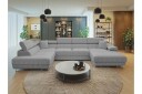 Gabina Sofa med Divan og Sjeselong 4 seter   Lys grå