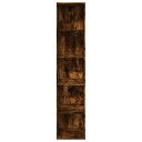 Bokhylle røkt eik 40x30x189 cm konstruert tre