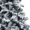 vidaXL Kunstig juletre med flokket snø grønn 180 cm PVC