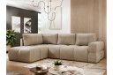 Hardam Sovesofa med Sjeselong 3 seter i Chenille   Brun