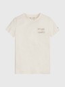 Tommy Hilfiger Natural Dye Script Tee S/S Ancient White (128 / 8 år)