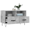vidaXL TV-benk betonggrå 80x36x50 cm konstruert tre