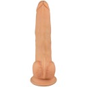 Naked Addiction Thrusting Dildo 23 cm - Lysebrun - Lysebrun