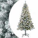 vidaXL Kunstig sammensatt juletre 120 cm 150 LED-lys Varmhvit