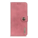 Khazneh Nokia 5.3 KHAZNEH Retro PU Skinndeksel m. Lommebok - Rosa