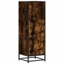 vidaXL Highboard røkt eik 35,5x35x106,5 cm konstruert tre og metall