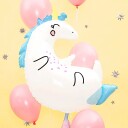 Partydeco Folieballong Unicorn 70 x 75 cm FB25