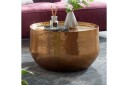 Sofabord Wohnling rundt metall 60 cm hammerutseende, orientalsk stil Gull - Gull