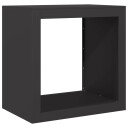 Vedstativ svart 60x40x60 cm stål