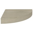 vidaXL Flytende vegghylle eik 25x25x3,8 cm MDF