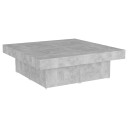 vidaXL Salongbord betonggrå 90x90x28 cm sponplate