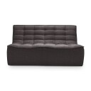Ethnicraft N701 2 seters sofa Dark Grey