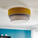 Duolla Taklampe Pastell Trio Ø 45 cm gul/grå/lysegrå