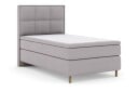 Select No 6 Komplett Sengepakke 120x200 Medium Memory/Pocket Lysegrå/Kopperben