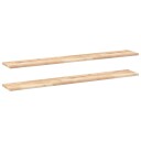  Flytende hyller 2 stk 140x20x2 cm ubehandlet heltre akasie
