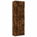 Oppbevaringsskap røkt eik 70x42,5x225 cm konstruert tre
