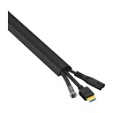 D Line Kabelkanal Trunking 2m Sort