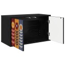 vidaXL Vegghengt TV skap ESSEN 69 x 33 x 40 cm Svart eik