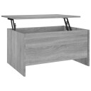  Salongbord grå sonoma 80x55,5x41,5 cm konstruert tre