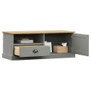 vidaXL TV-benk VIGO grå 106x40x40 cm heltre furu