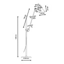 DCW - 215 Golvlampe Svart/Kobber/Hvit Lampe Gras