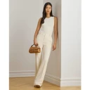 Lauren Ralph Lauren City Crepe Wvn Pants   Cream   34