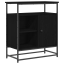  Skap Svart Eik 69x35x80 cm Konstruert Tre og Stål