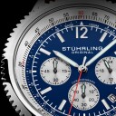Stührling Original Herreklokke 4015.2 Monaco Blå/Lær Ø44 mm