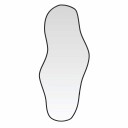 vidaXL Veggspeil svart 60x25 cm
