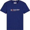 Tommy Hilfiger Brand Love Wordmark Tee S/S BLUE INK 176