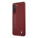BMW Silicone Signature Logo Case for Samsung Galaxy S21+ Red