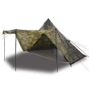 Familietelt tipi for 8 personer kamuflasje vanntett