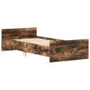 vidaXL Sengeramme røkt eik 90x200 cm konstruert tre 8721012154155