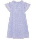Creamie Dress Lurex Stripe Blue 122