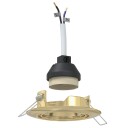  Spotlights Med Søkelys 6 Pcs Gull 9 Xcm Metall