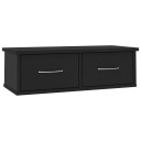 vidaXL Veggskuff svart 60x26x18,5 cm sponplate
