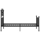 vidaXL Sengeramme svart metall 100x200 cm 8720286195840