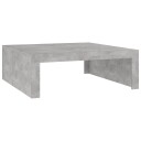 vidaXL Salongbord betonggrå 100x100x35 cm sponplate