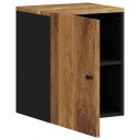 vidaXL Veggskap for baderom 38x33x48 cm heltre mango