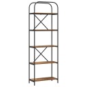  Bokhylle Gammelt tre 60 x 30 x 183 cm Konstruert tre