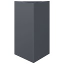 Plantekasse antrasitt trekantet 50x43x75 cm stål